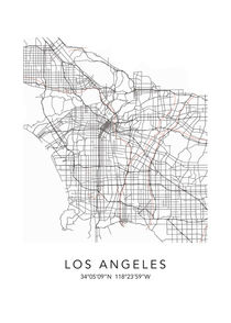 Los Angeles Map von Dennson Creative