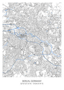Berlin map von Dennson Creative