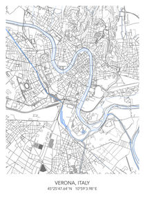 Verona map von Dennson Creative