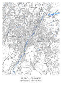 Munich map von Dennson Creative