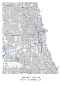 Chicago map von Dennson Creative