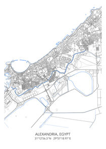 Alexamdria map von Dennson Creative