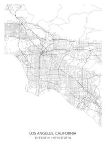 Los Angeles map by Dennson Creative