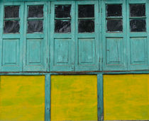 Teal window by Sharanya Manola