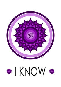 Crown Chakra - Yoga Meditation Symbol von Maggie B Design