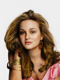Leighton meester oil paint by dcpicture
