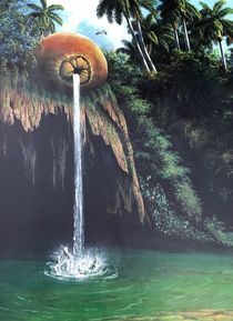 Coconut Waterfall by Esteban Machado