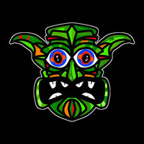 Tribal Demon Mask by Vincent J. Newman