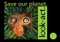 Save our planet. Look and act. Rainforest Motiv von Christian Seebauer