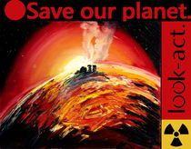 Fukushima Kernschmelze - Meltdown Ölgemälde  von Christian Seebauer