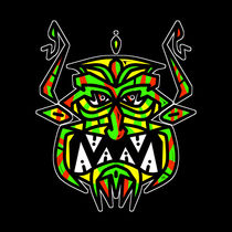 Tribal Demon Mask von Vincent J. Newman