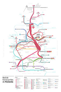 Game of Thrones Transit Map in Spanish von Michael Tyznik