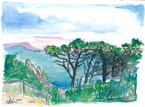Trauminsel Capri Italien Blick auf Meer und Felsen by M.  Bleichner