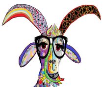 Hipster Goat by eloiseart