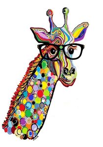 Hipster Giraffe von eloiseart