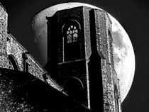 Moon Behind The Tower by David Bishop