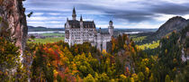 Schloss Neuschwanstein im Herbst (Panorama) von Klaus Tetzner