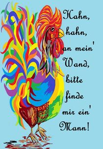 German Folklore Roosters and Husbands auf Deutsch by eloiseart
