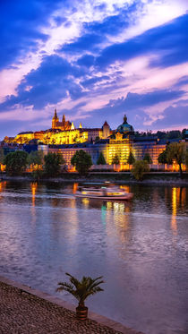 Prague Castle after sunset, Czech Republic by Tomas Gregor