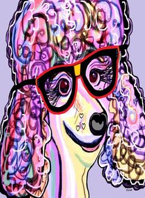 Hipster Poodle by eloiseart