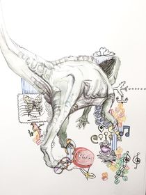 dinosaur walk by Chiara Sarto