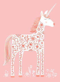 Fabulous Unicorn with Flowers by Nic Squirrell