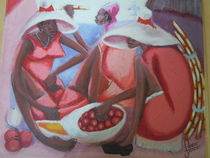 Women in outside market by Roger Dartiguenave