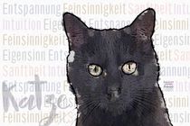 Schwarze Katze - Sanftmütige Kämpferin by Astrid Ryzek