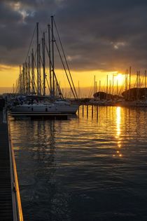 Sunset in Port Camargue von Bruno Schmidiger
