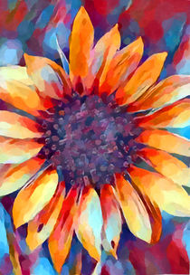Sunflower Watercolor by Chris Butler