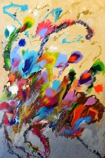 Multicolored Flowers  by Irini Karpikioti