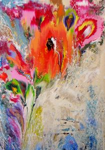 Abstract Exotic Flower by Irini Karpikioti