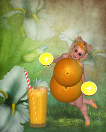 Orangen Pummelfee von Conny Dambach