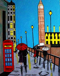 RAINY DAY IN LONDON by Nora Shepley