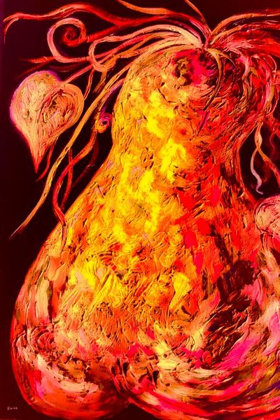 Abstract-red-pear-this-one-portrait