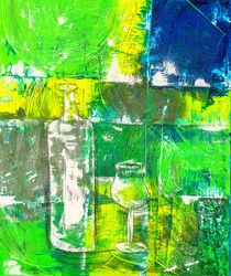 Flasche mit Glas by Anke Lemke
