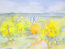 Kirschbäume im Herbst by Christelle Guedey