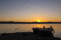 Fischerboote bei Sonnenaufgang auf der Insel Reichenau - Bodensee von Christine Horn