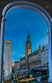 Blick auf das Hamburger Rathaus by Oliver Hey