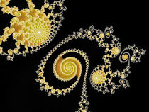 Dainty Moon Spirals by Elisabeth  Lucas