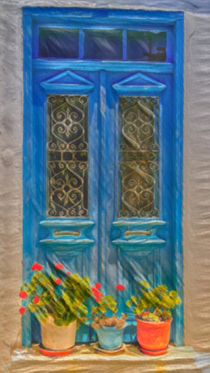 Blue Window by David Frigerio