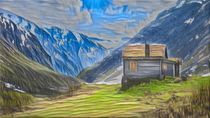 House in the Mountains von David Frigerio