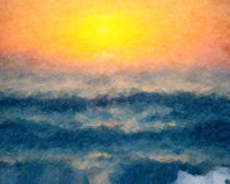 Sunset at Sea by abstractart