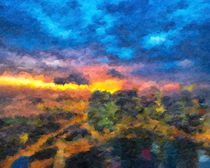 City Sunrise von abstractart