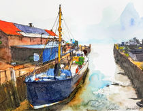 Yerseke musselboat by wimvandewege