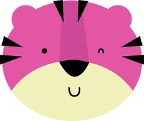 Tiger cutie Pink  by Jana Guothova