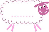 design sheep, pink von Jana Guothova