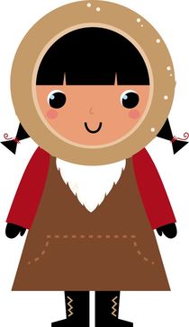 cutie little eskimo with smile by Jana Guothova
