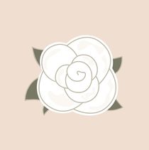  Rose design choco - white by Jana Guothova