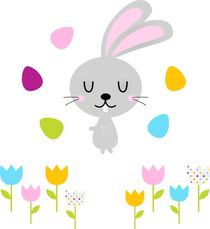 cute little bunnie with smile von Jana Guothova